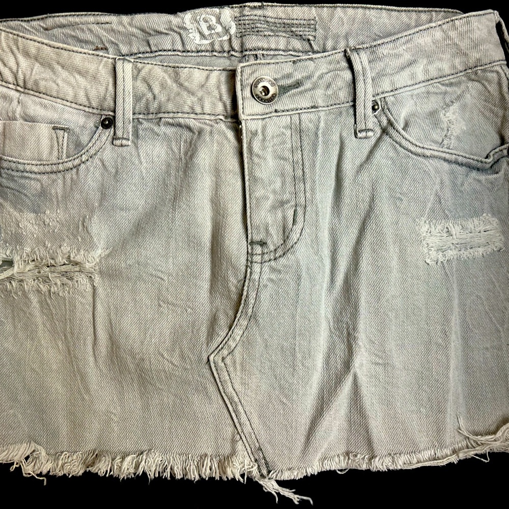 Bullhead Frayed Jean Skirt, Sz 7!  Late 2K